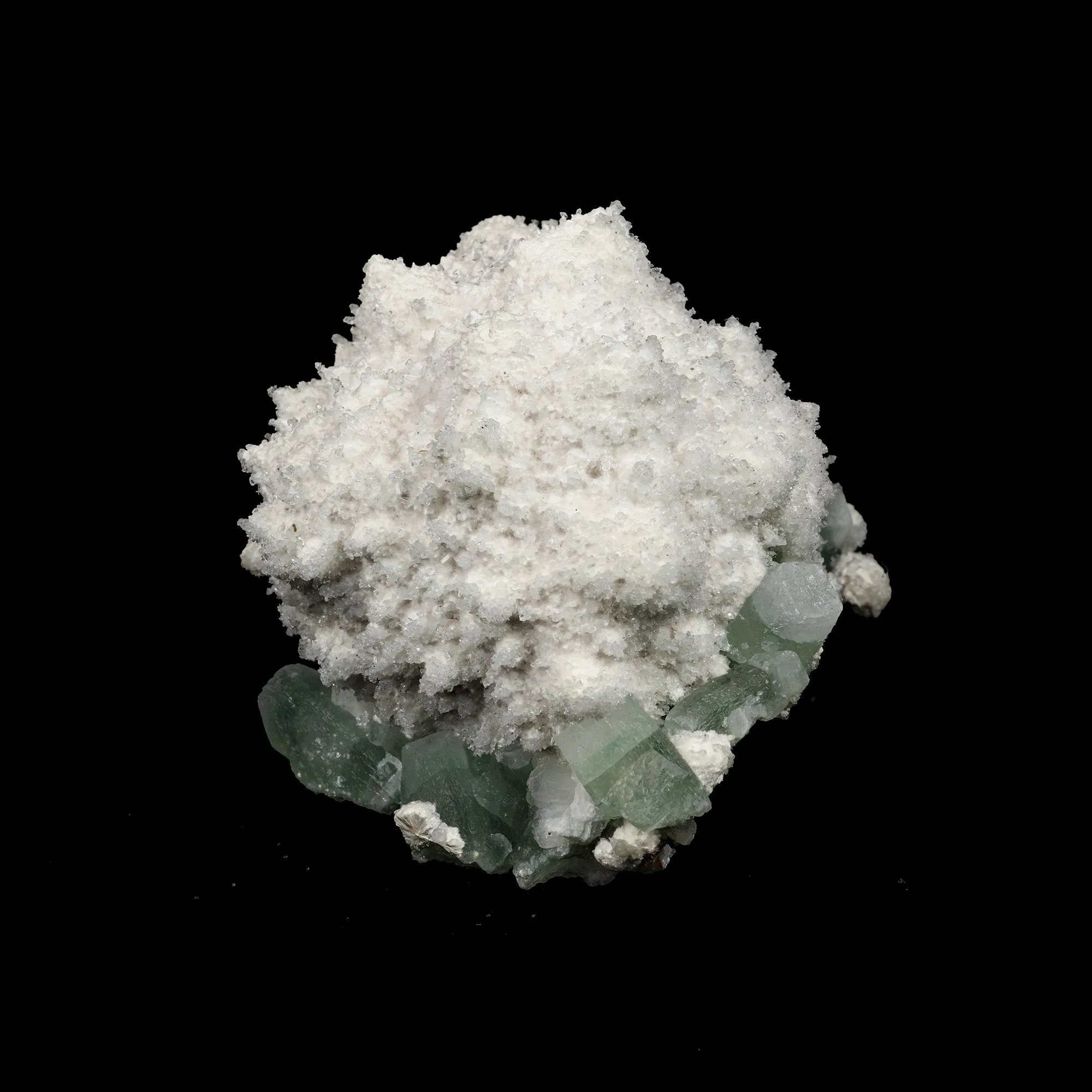 Mordenite with Green Apophyllite Natural Mineral Specimen - image 2