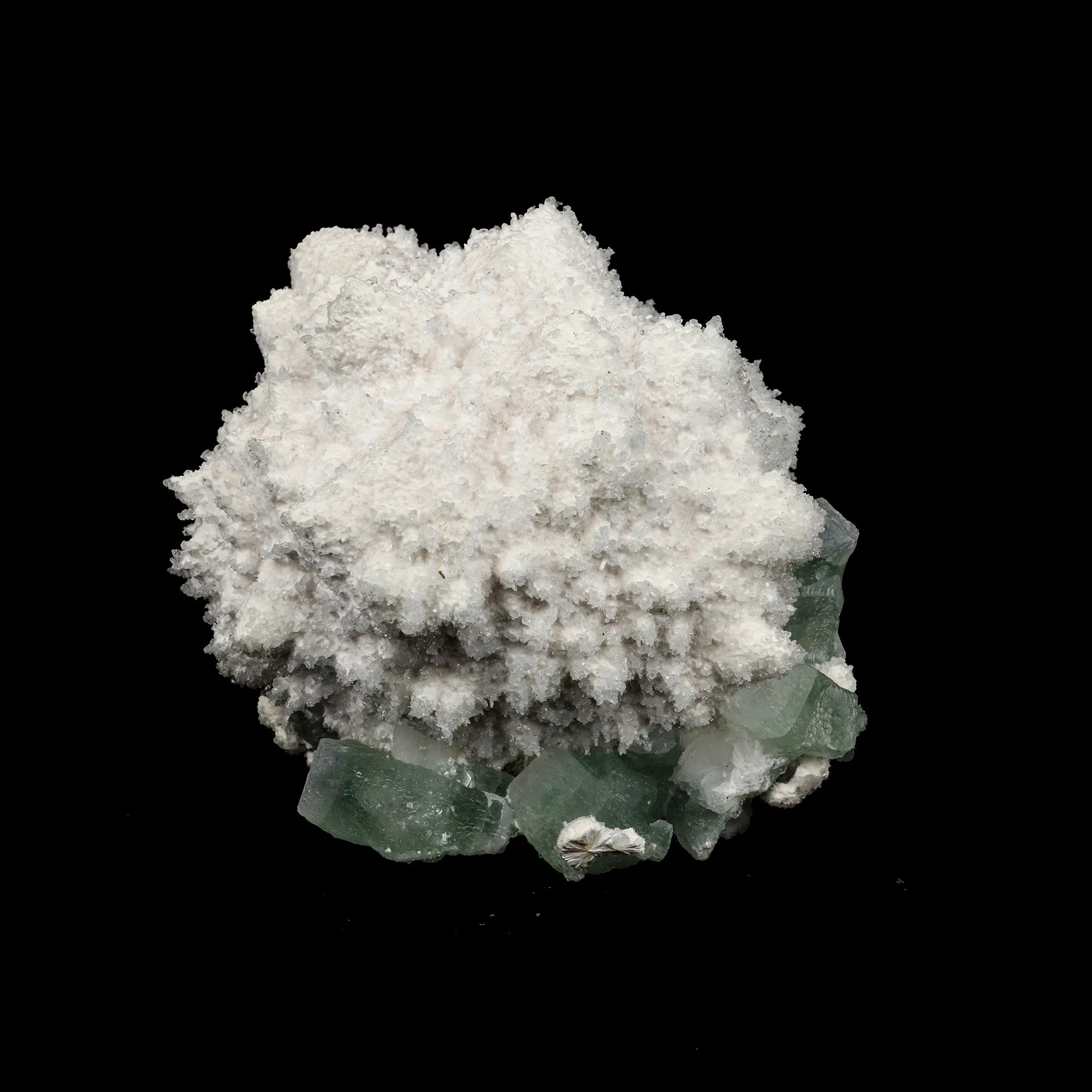 Mordenite with Green Apophyllite Natural Mineral Specimen - image 1