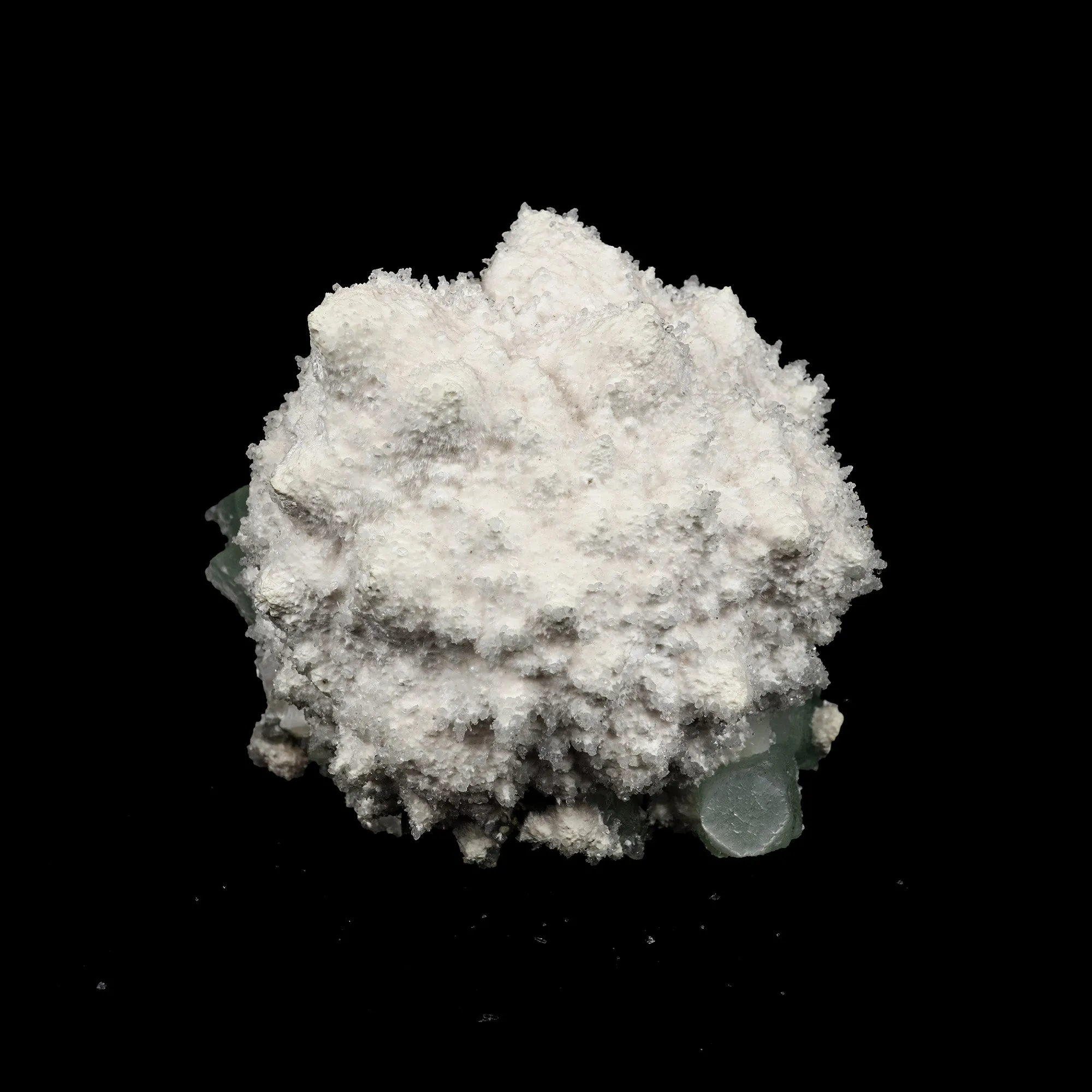 Mordenite with Green Apophyllite Natural Mineral Specimen - image 3