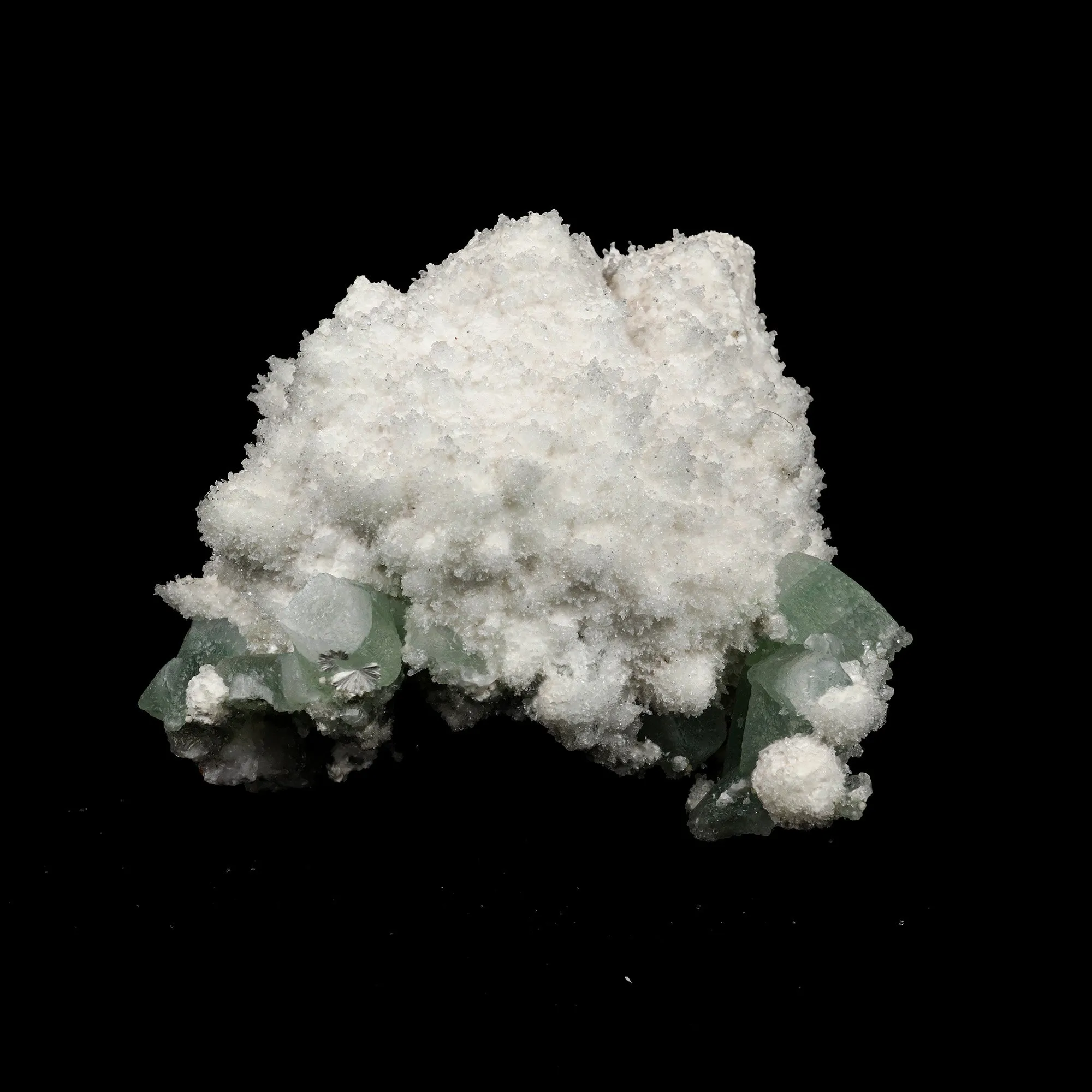 Mordenite with Green Apophyllite Natural Mineral Specimen - image 4