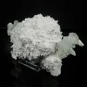 Mordenite with Green Apophyllite – Rare Indian Zeolite Mineral Specimen - image 2