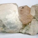 Morganite And Aquamarine on Albite "Pala Princess Iii" - image 1