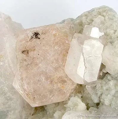 Morganite And Aquamarine on Albite "Pala Princess Iii" - image 3