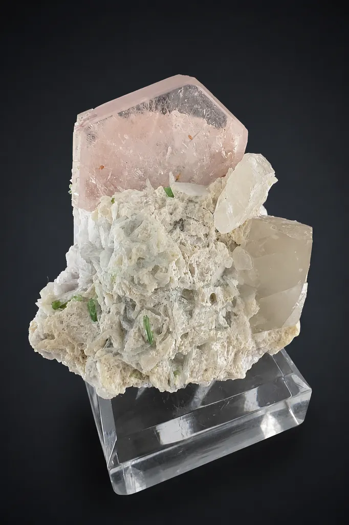 Morganite from Afghanistan, Kunar, Dara-e-Pech District, Dara-e-Pech pegmatite field - image 5