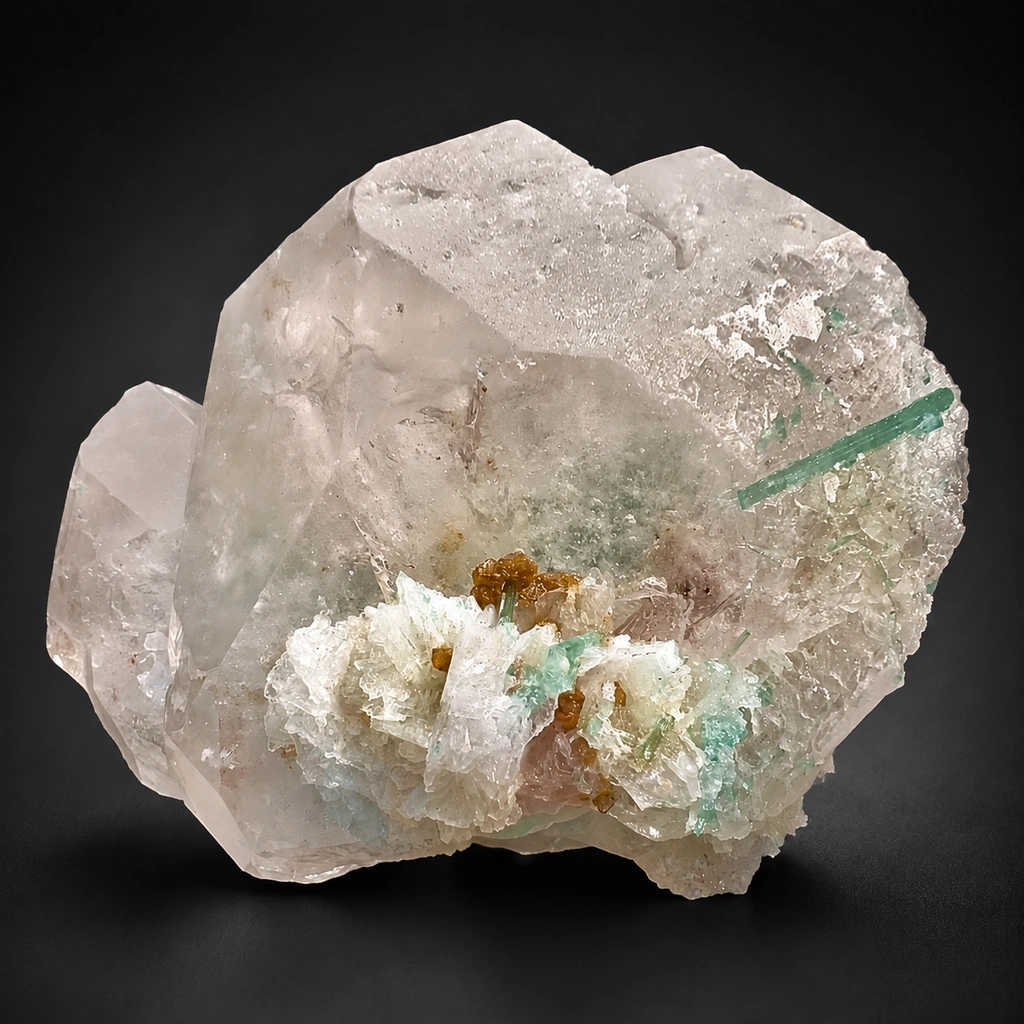 Morganite from Dara-e-Pech pegmatite field, Dara-e-Pech District, Kunar, Afghanistan image
