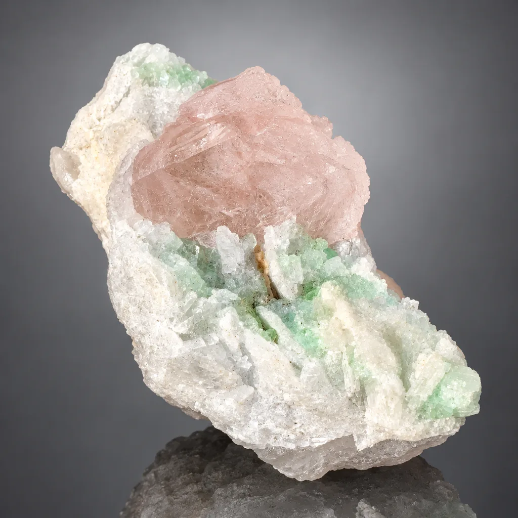 Morganite from Dara-e-Pech pegmatite field, Dara-e-Pech District, Kunar, Afghanistan image