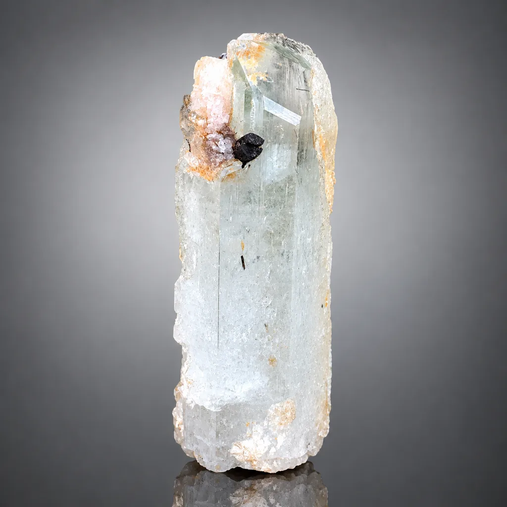Morganite from Shigar Valley, Skardu District, Gilgit-Baltistan, Pakistan image