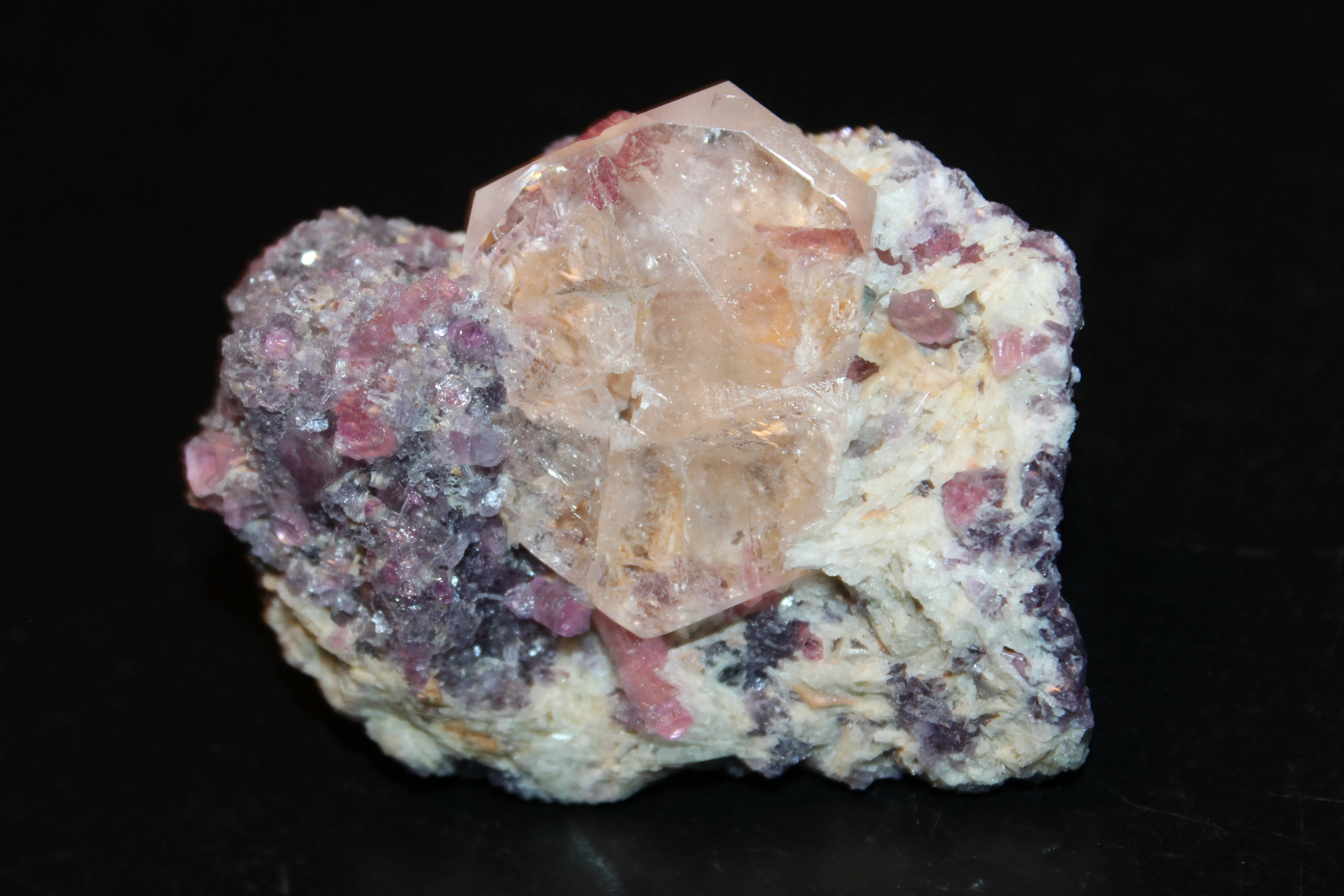 Morganite from USA, California, San Diego County, Pala Mining District, Pala, Tourmaline Queen Mount - image 1