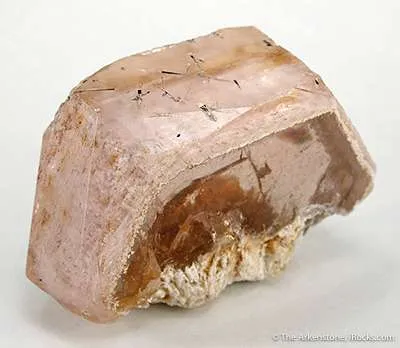 Morganite on Albite - image 2