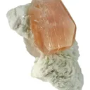 Morganite on Albite - image 1