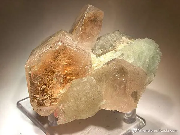 Morganite on Albite And Quartz image