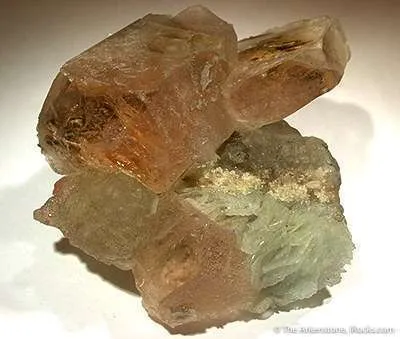 Morganite on Albite And Quartz - image 3