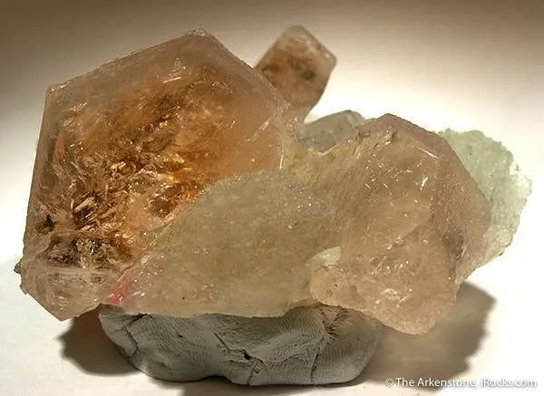 Morganite on Albite And Quartz - image 2