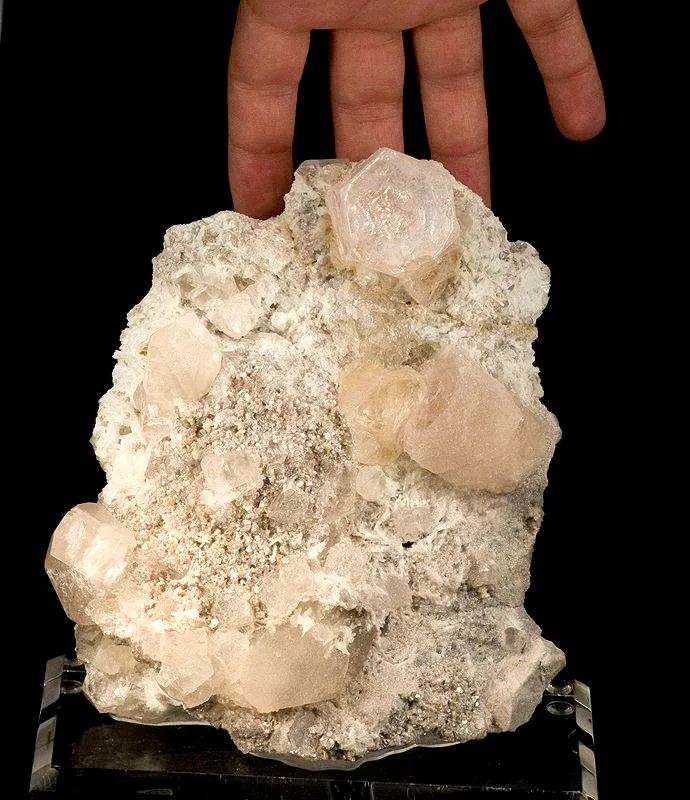 Morganite on Albite With Lepidolite - image 2