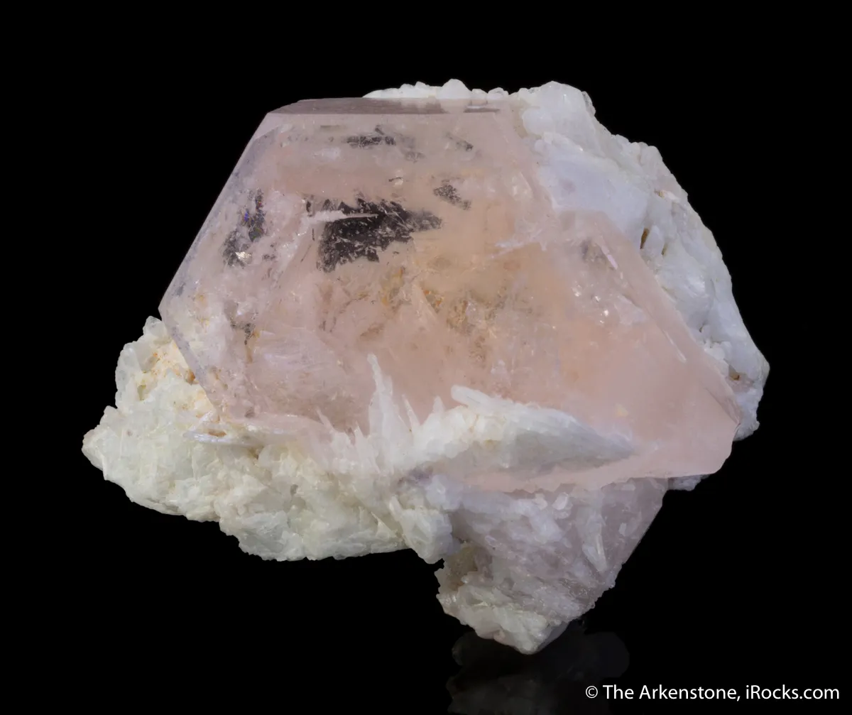 Morganite on Cleavelandite - image 4