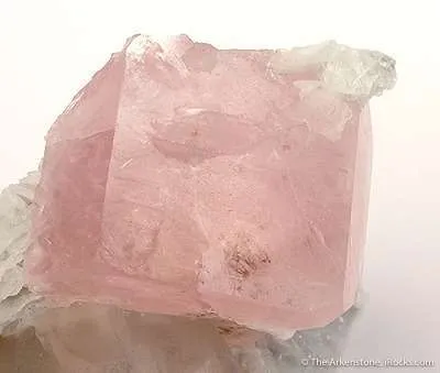 Morganite on Cleavelandite With Quartz - image 4