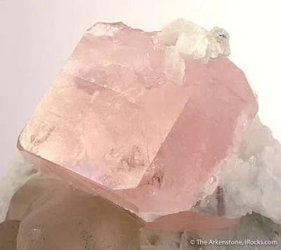 Morganite on Cleavelandite With Quartz - image 3