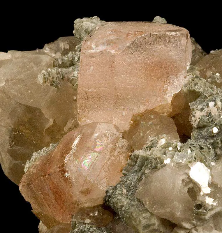 Morganite on Quartz With Lepidolite - image 4