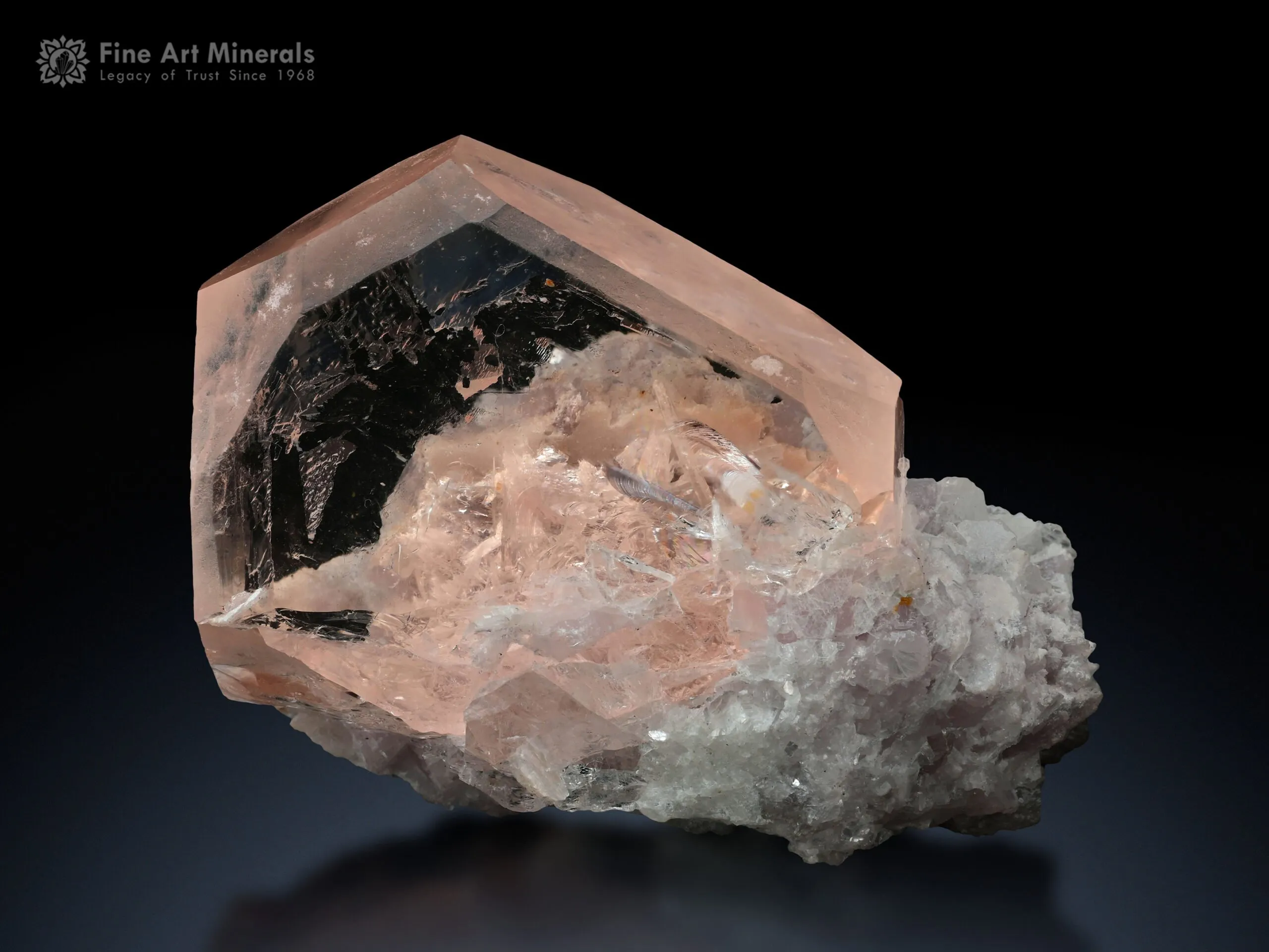 Morganite with Cleavelandite from Kunar Afghanistan - image 1