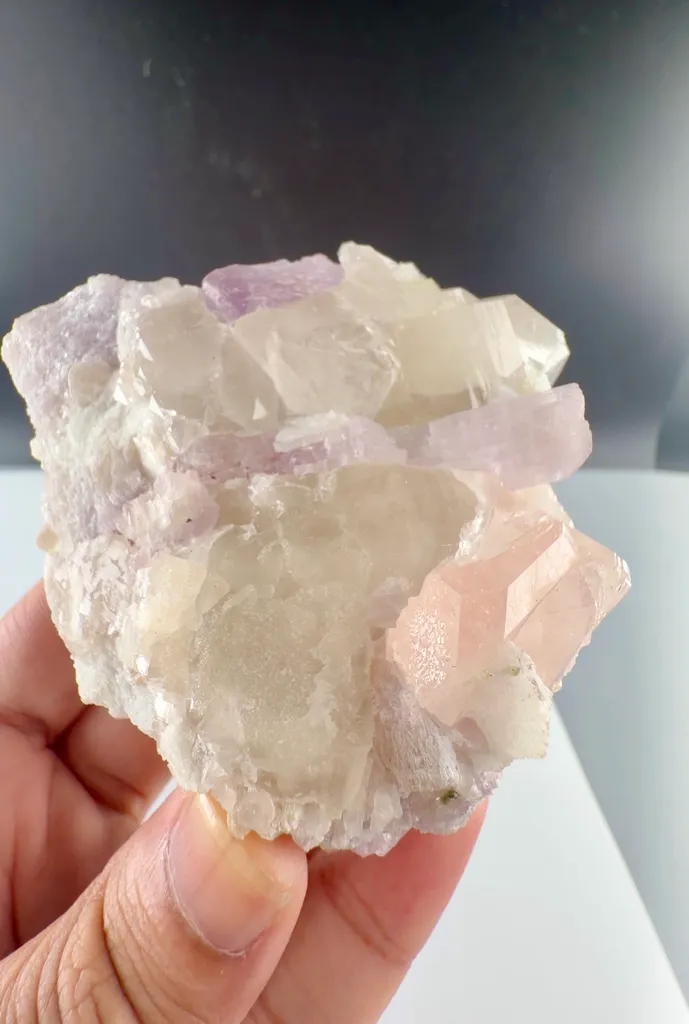 Morganite with kunzite with Quartz from Afghanistan - image 4