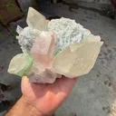 Morganite with kunzite with tourmaline with Quartz from Afghanistan - image 2