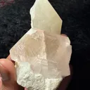 Morganite with Quartz combine specimen from Afghanistan, Kunar, Dara-e-Pech District - image 2