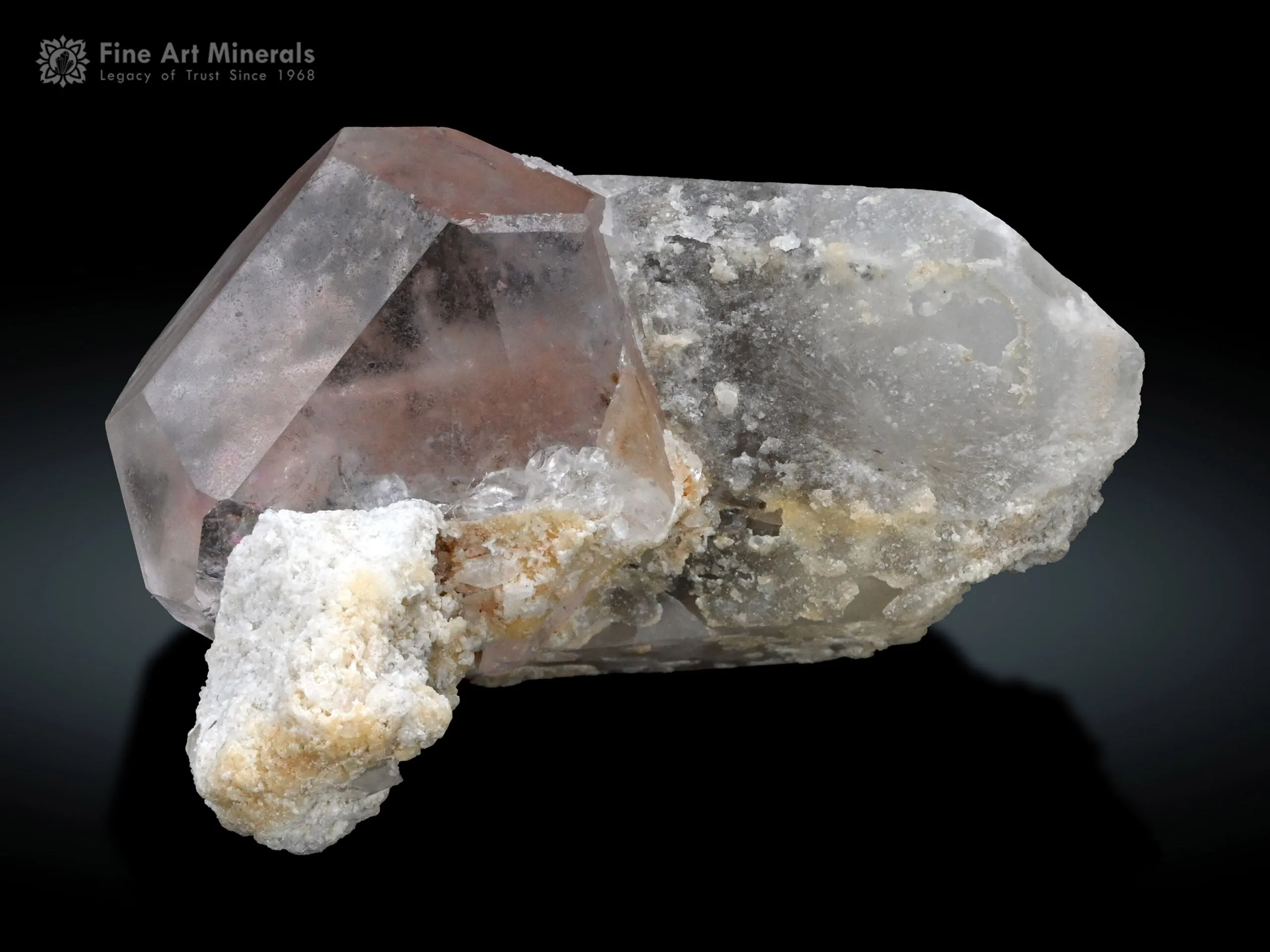 Morganite with Quartz from Paprok Afghanistan - image 3