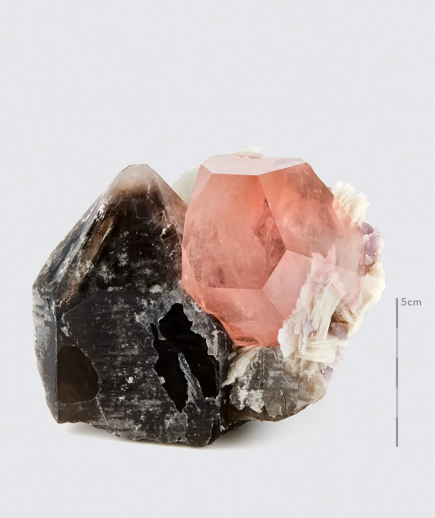 Morganite with Smoky Quartz - image 1