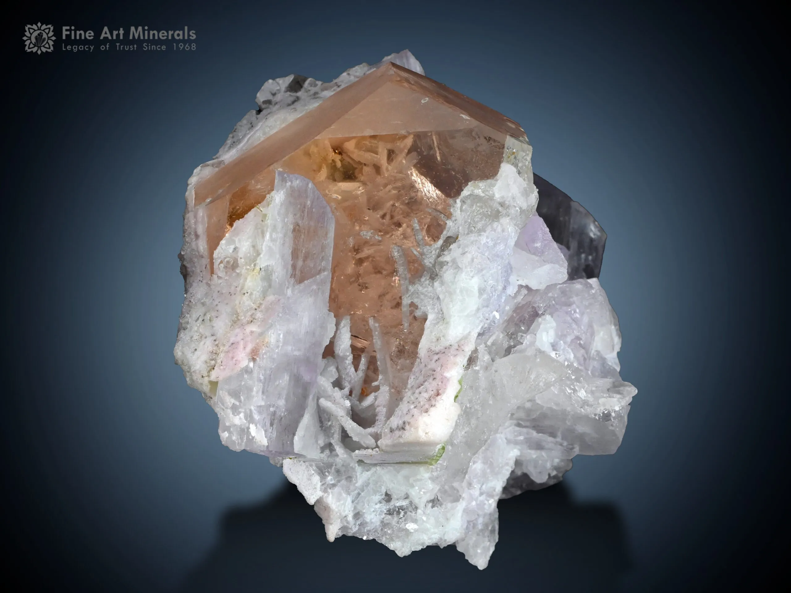 Morganite with Tourmaline and Kunzite from Afghanistan - image 2