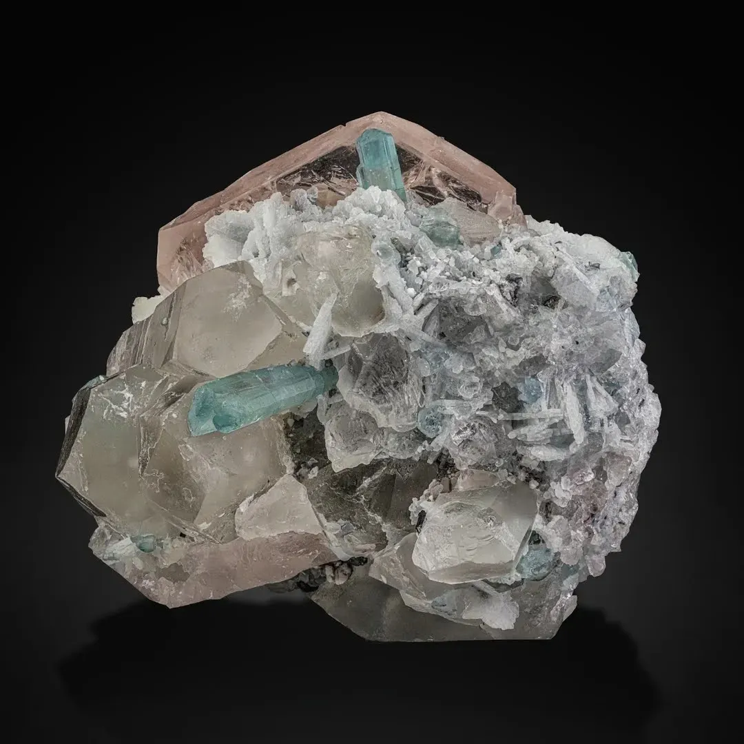 Morganite with Tourmaline - image 1