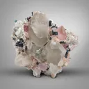 Morganite with Tourmaline, Kunzite, Quartz - image 1