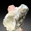 Morganite with Tourmalines, Quartz Microclite and Cleavelandite Albite Specimen - 308 g - image 3