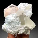 Morganite with Tourmalines, Quartz Microclite and Cleavelandite Albite Specimen - 308 g - image 1