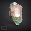Morganite x Indicolite Tourmaline x Microlite x Quartz from Afghanistan - image 1