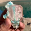 Morganite x Indicolite Tourmaline x Microlite x Quartz from Afghanistan - image 4