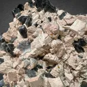 Morion with Fluorite & Epidote on Feldspar from China, Shandong - image 6