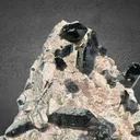 Morion with Fluorite & Epidote on Feldspar from China, Shandong - image 5