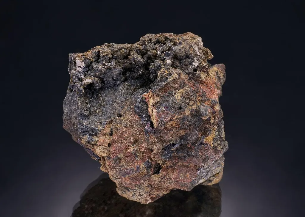 Moschellandsbergite with Cinnabar METACINNABAR and Siderite image