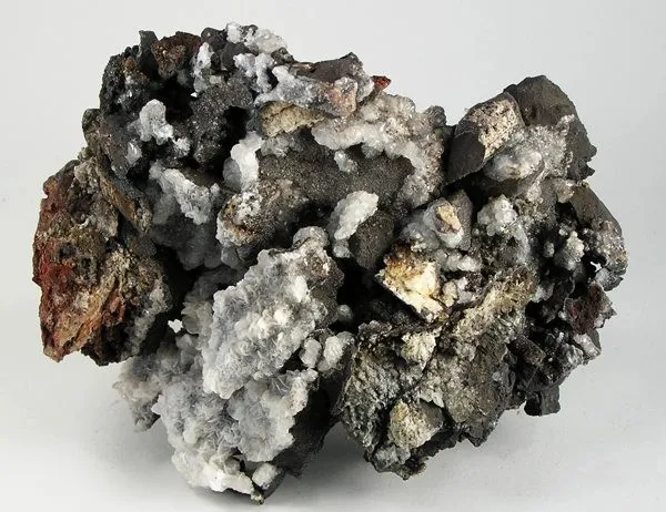 Mottramite, Calcite - image 2