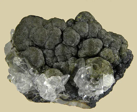 Mottramite, Calcite image