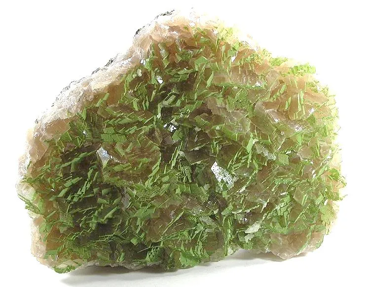 Mottramite, Calcite image
