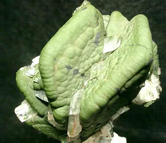 Mottramite, Calcite image