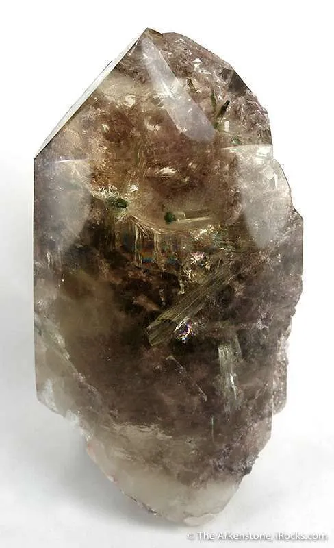 Moving Water Bubble Inside Quartz Ps. Tourmaline, Within Quartz - image 1