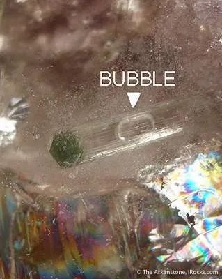 Moving Water Bubble Inside Quartz Ps. Tourmaline, Within Quartz - image 3
