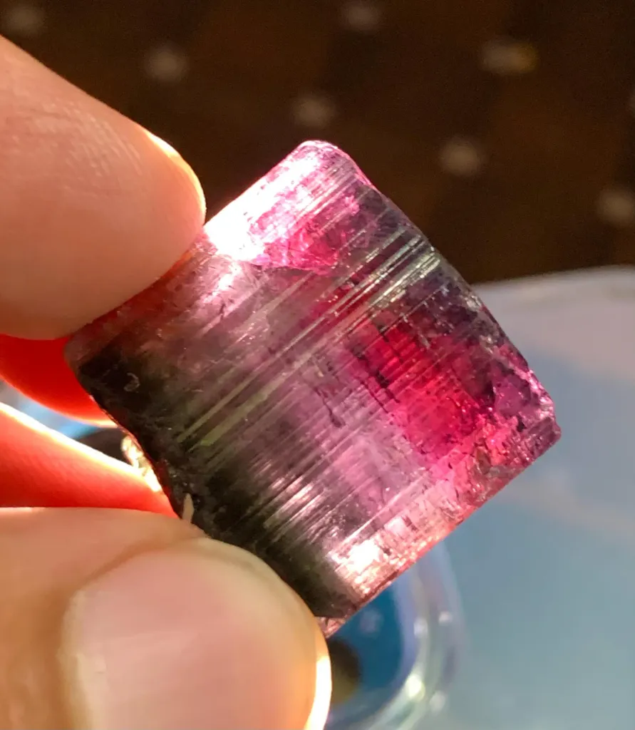 Multi Color Tourmaline crystal, Tourmaline Gem from Afghanistan image