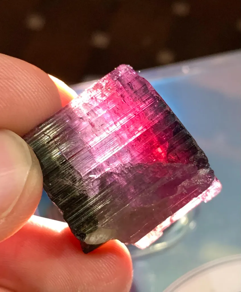 Multi Color Tourmaline crystal, Tourmaline Gem from Afghanistan - image 2