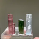 Multi Colour Tourmaline with Aquamarine Crystal - image 4