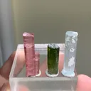 Multi Colour Tourmaline with Aquamarine Crystal - image 10
