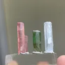 Multi Colour Tourmaline with Aquamarine Crystal - image 5