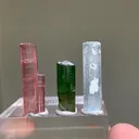Multi Colour Tourmaline with Aquamarine Crystal - image 8